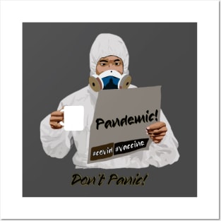 Don't Panic Covid-19 Pandemic Posters and Art